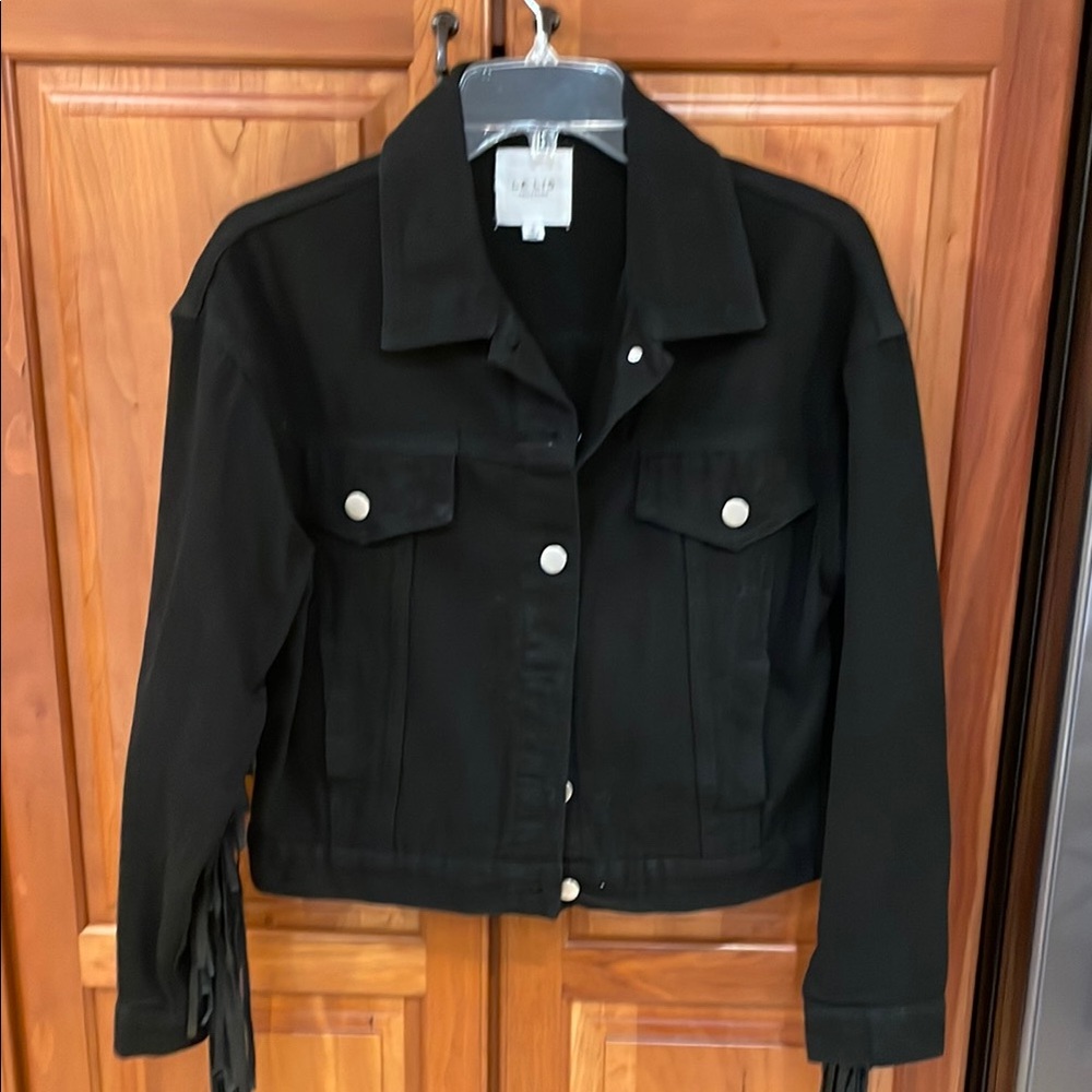 Black Fringe Jacket